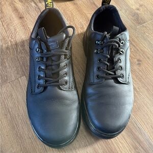 Dr. Martens unisex Black Leather Reeder utility shoe